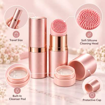 Travel Silicone Facial Cleansing Brush
