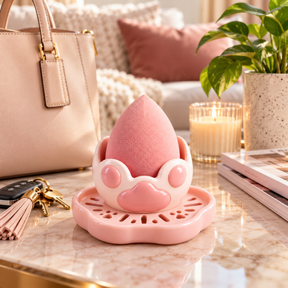 Cat Paw Makeup Sponge Holder