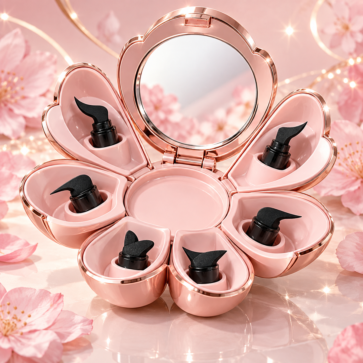 Makeup Stamp Set with Mirror