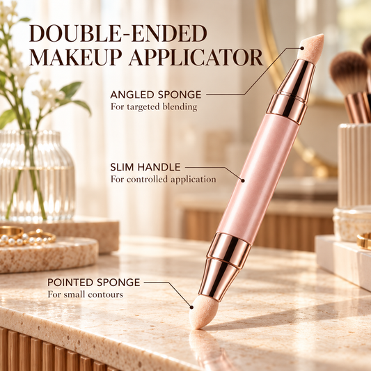 Dual-Ended Makeup Applicator